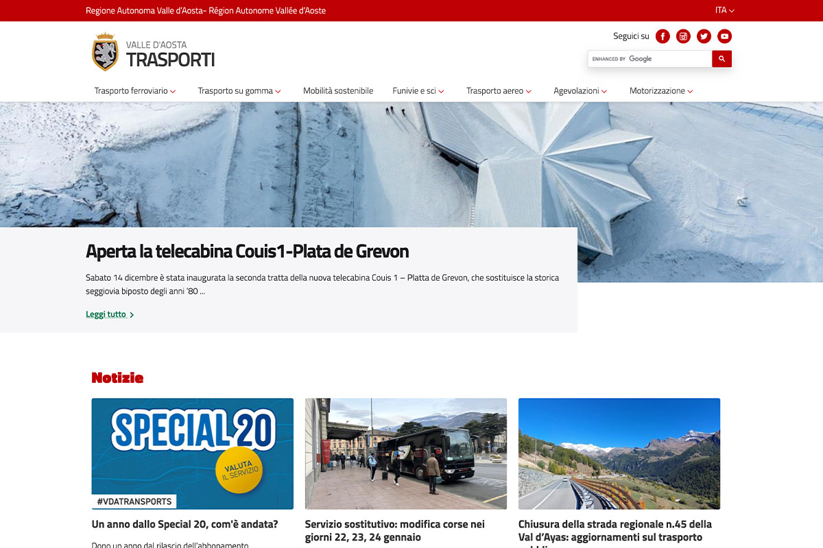 Trasporti regionali Valle d'Aosta - Visamultimedia